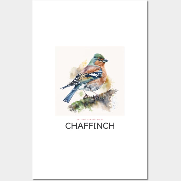 British Garden Birds: Chaffinch Wall Art by andreipopescu